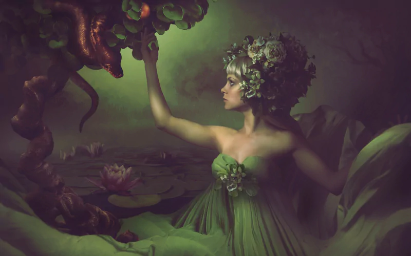  Eve and the Snake by Black-B-o-x