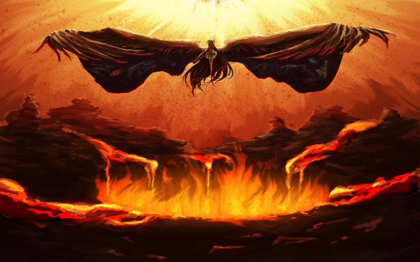 Download Utsuho Reiuji Anime Touhou Art