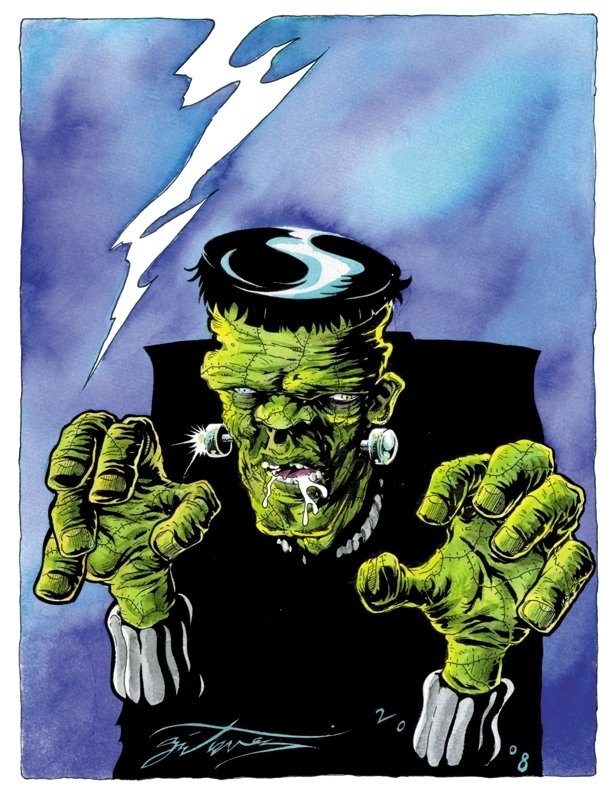 Download Comic Frankenstein Art