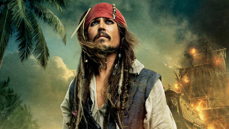 Johnny Depp Jack Sparrow movie Pirates of the Caribbean: On Stranger Tides Image